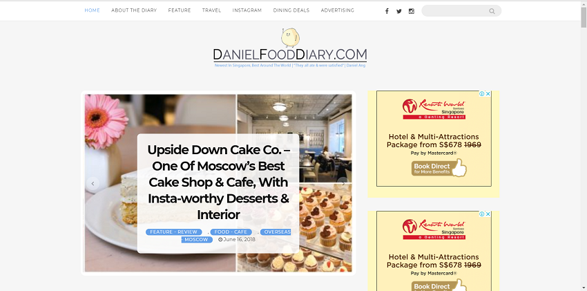 Daniel Food Diary's Homepage